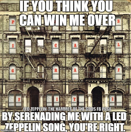 LED ZEPPELIN-THE HAMMER OF THE GODS FB PAGE | image tagged in led zeppelin,lmao,music | made w/ Imgflip meme maker