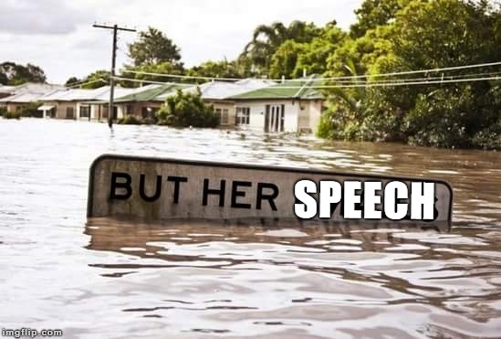 Michelle Wolf Speech Meme | SPEECH | image tagged in trump,speech,sarah huckabee sanders | made w/ Imgflip meme maker