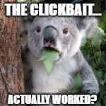THE CLICKBAIT... ACTUALLY WORKED? | made w/ Imgflip meme maker