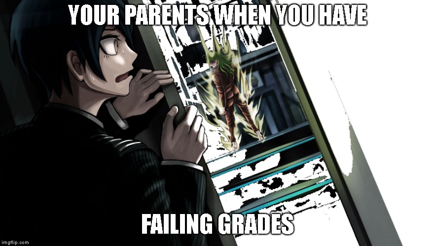 YOUR PARENTS WHEN YOU HAVE; FAILING GRADES | image tagged in dr | made w/ Imgflip meme maker
