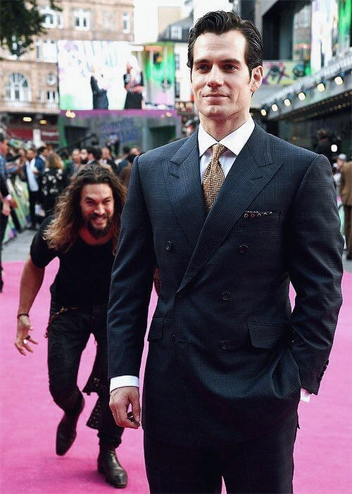 High Quality Aquaman Sneaking up on Superman Blank Meme Template