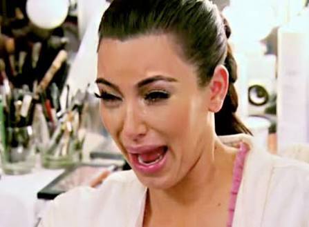 Kim K Cry Face Blank Meme Template