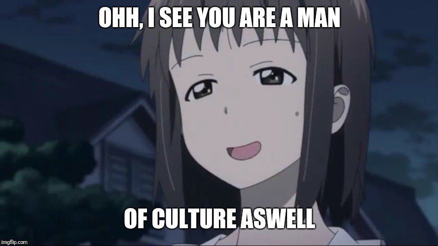 OHH, I SEE YOU ARE A MAN OF CULTURE ASWELL | made w/ Imgflip meme maker