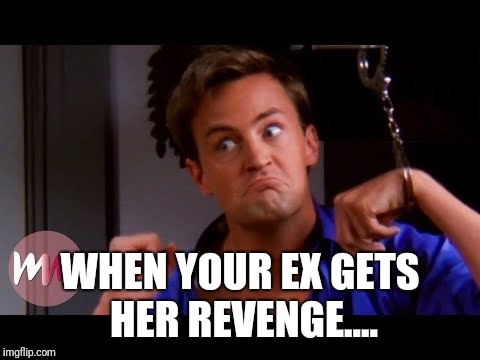 WHEN YOUR EX GETS HER REVENGE.... | image tagged in revenge | made w/ Imgflip meme maker