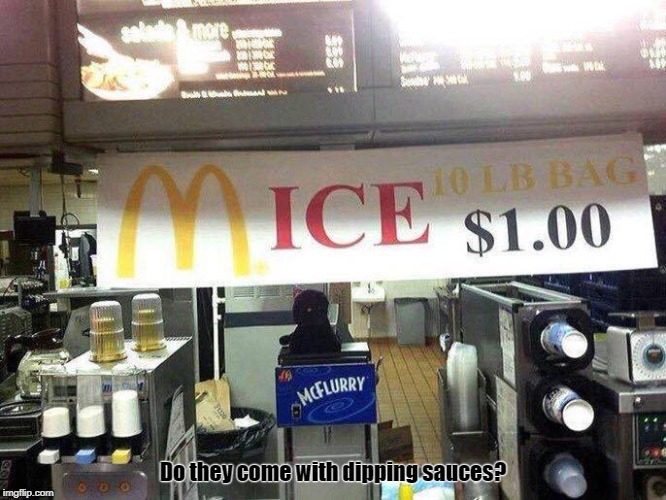 McMice | Do they come with dipping sauces? | image tagged in mcdonalds | made w/ Imgflip meme maker