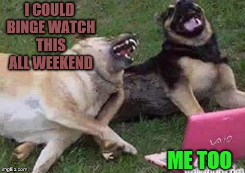 I COULD BINGE WATCH THIS ALL WEEKEND ME TOO | made w/ Imgflip meme maker