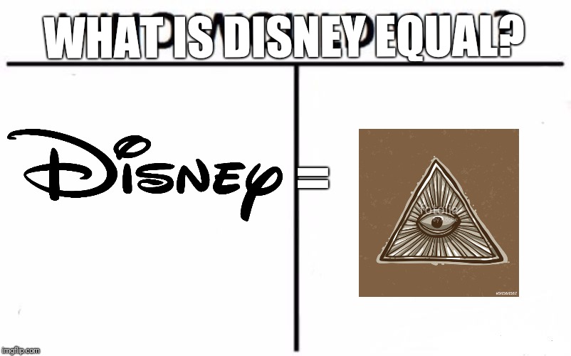 What is Disney equal? | WHAT IS DISNEY EQUAL? = | image tagged in memes,funny | made w/ Imgflip meme maker