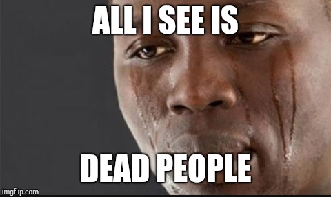 Watching the Marvel movies after watching Infinity War | ALL I SEE IS; DEAD PEOPLE | image tagged in marvel,infinity war,spoilers,superheroes,dc comics,marvel comics | made w/ Imgflip meme maker