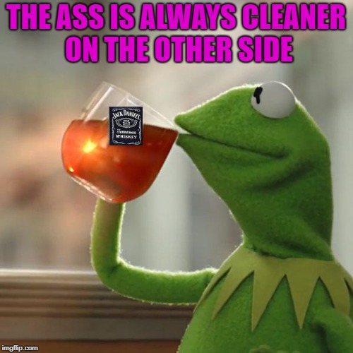 THE ASS IS ALWAYS CLEANER ON THE OTHER SIDE | made w/ Imgflip meme maker