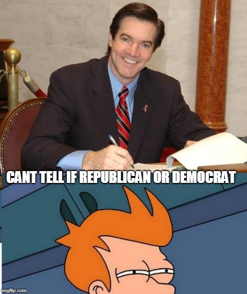 CANT TELL IF REPUBLICAN OR DEMOCRAT | image tagged in evan jenkins | made w/ Imgflip meme maker