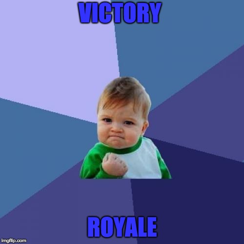 Success Kid Meme | VICTORY; ROYALE | image tagged in memes,success kid | made w/ Imgflip meme maker