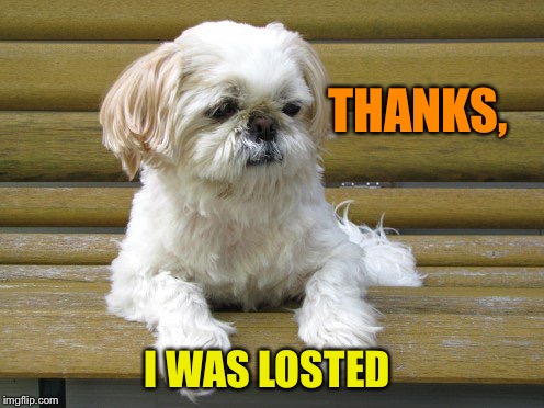 THANKS, I WAS LOSTED | made w/ Imgflip meme maker