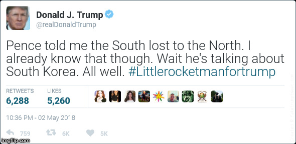 littlerocketman | image tagged in donald trump | made w/ Imgflip meme maker
