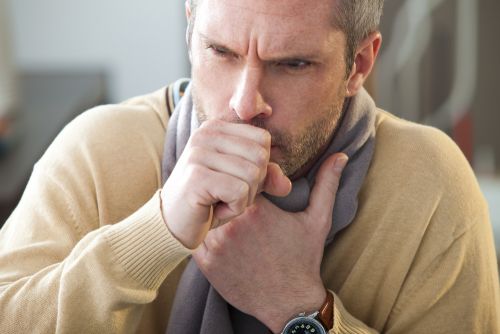 High Quality coughing man Blank Meme Template