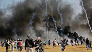 High Quality Gaza Clash Border Protest Israel Blank Meme Template