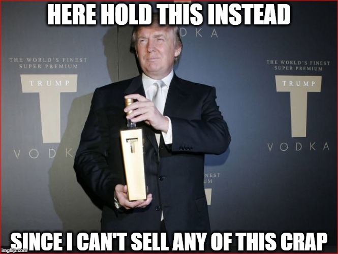 HERE HOLD THIS INSTEAD SINCE I CAN'T SELL ANY OF THIS CRAP | made w/ Imgflip meme maker