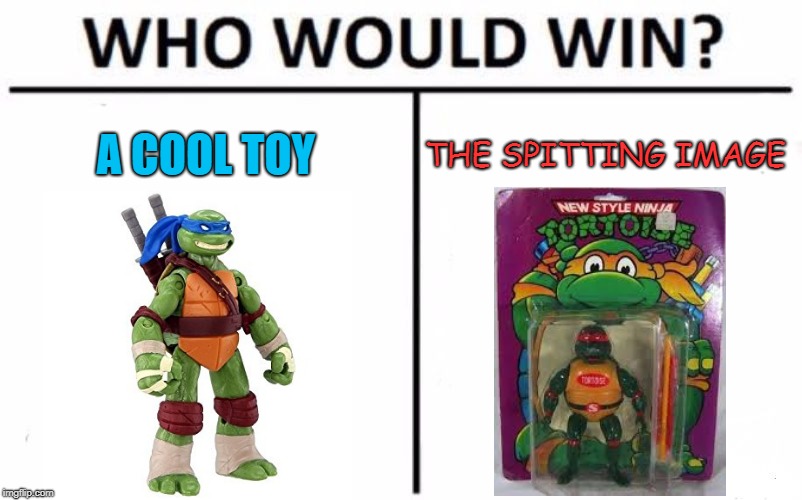 Spitting Image | A COOL TOY; THE SPITTING IMAGE | image tagged in memes,tmnt,nsnt | made w/ Imgflip meme maker