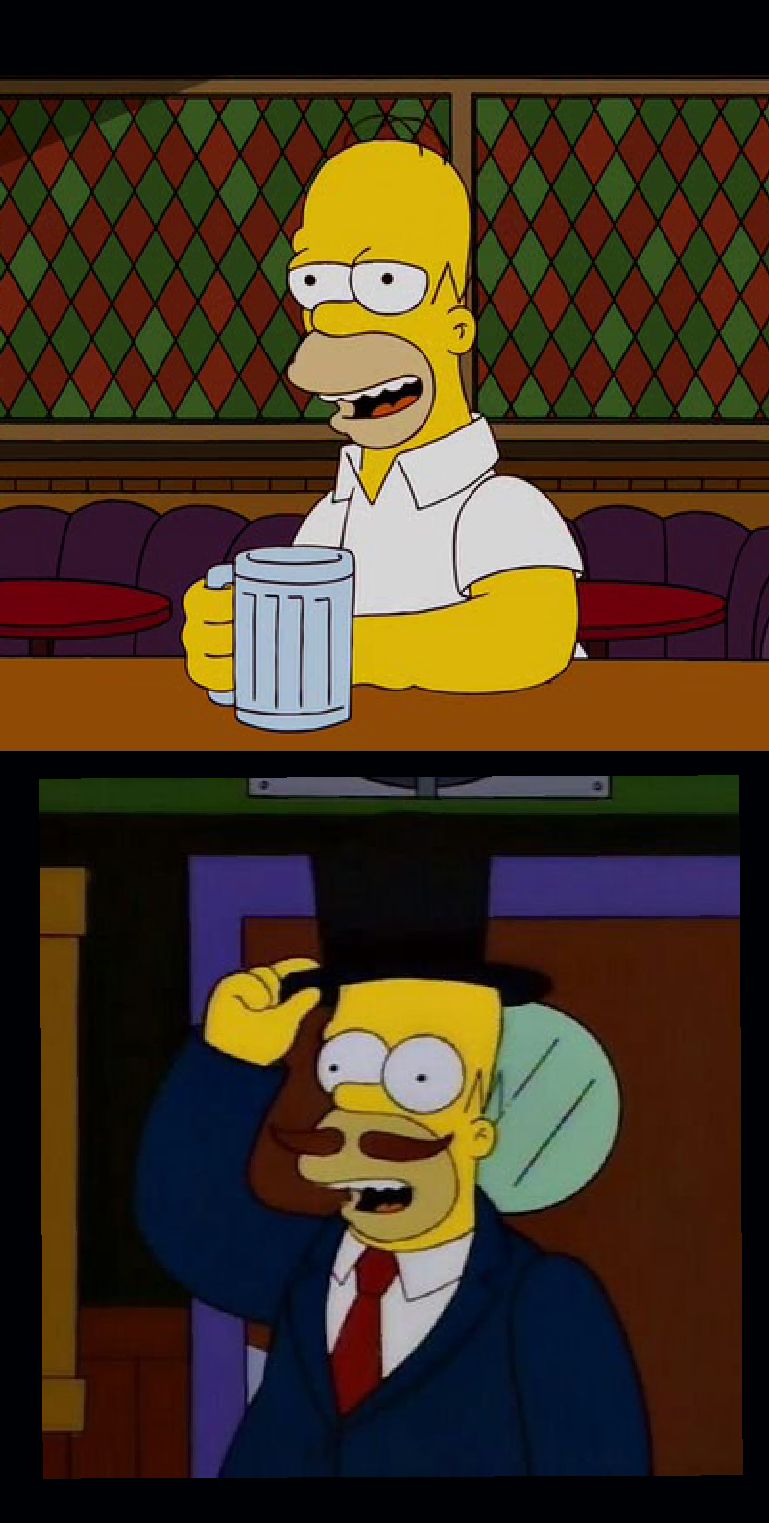 Homer Guy incognito Blank Meme Template