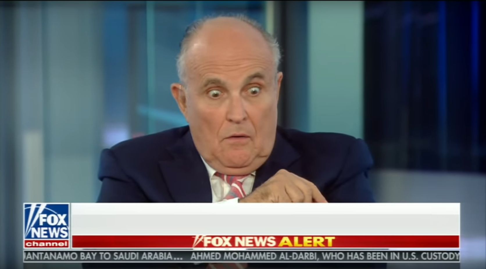 Surprised Giuliani  Blank Meme Template