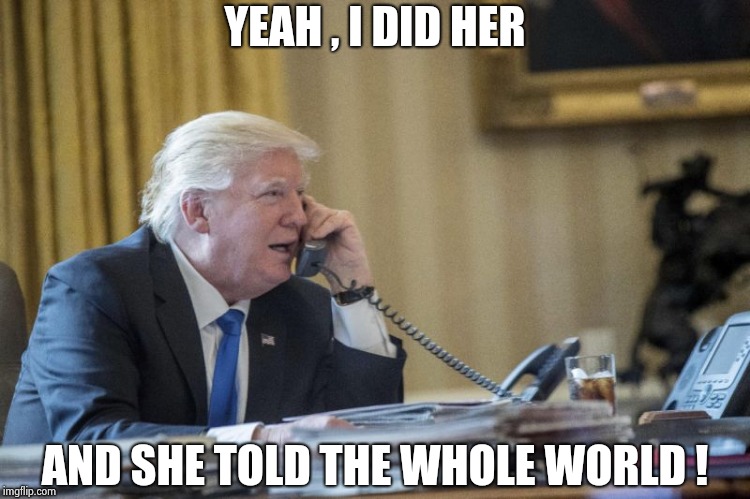 It might just be jealousy | YEAH , I DID HER; AND SHE TOLD THE WHOLE WORLD ! | image tagged in donald trump approves,stormy daniels,just do it,see nobody cares | made w/ Imgflip meme maker