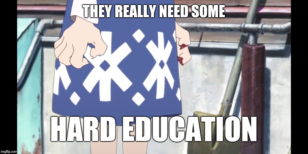 THEY REALLY NEED SOME HARD EDUCATION | made w/ Imgflip meme maker