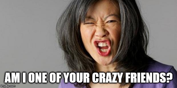 AM I ONE OF YOUR CRAZY FRIENDS? | made w/ Imgflip meme maker