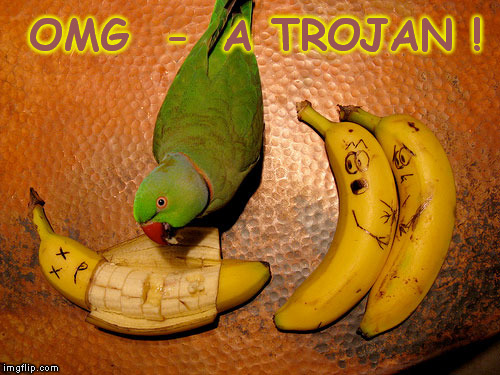 OMG  - A TROJAN ! | made w/ Imgflip meme maker