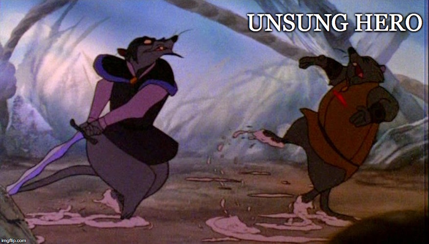 No One Even Mourned Him When He Saved The Rats of NIMH From Certain Doom | UNSUNG HERO | image tagged in the secret of nimh,unsung hero,died,don bulth,sullivan | made w/ Imgflip meme maker