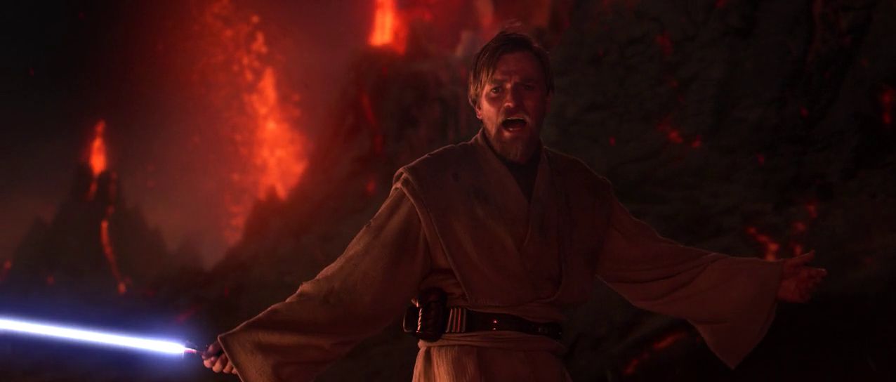 Its over Anakin I have the high ground Blank Meme Template