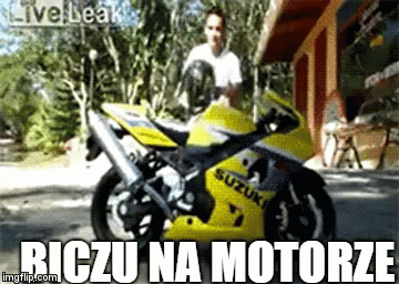 BICZU NA MOTORZE | image tagged in gifs | made w/ Imgflip video-to-gif maker