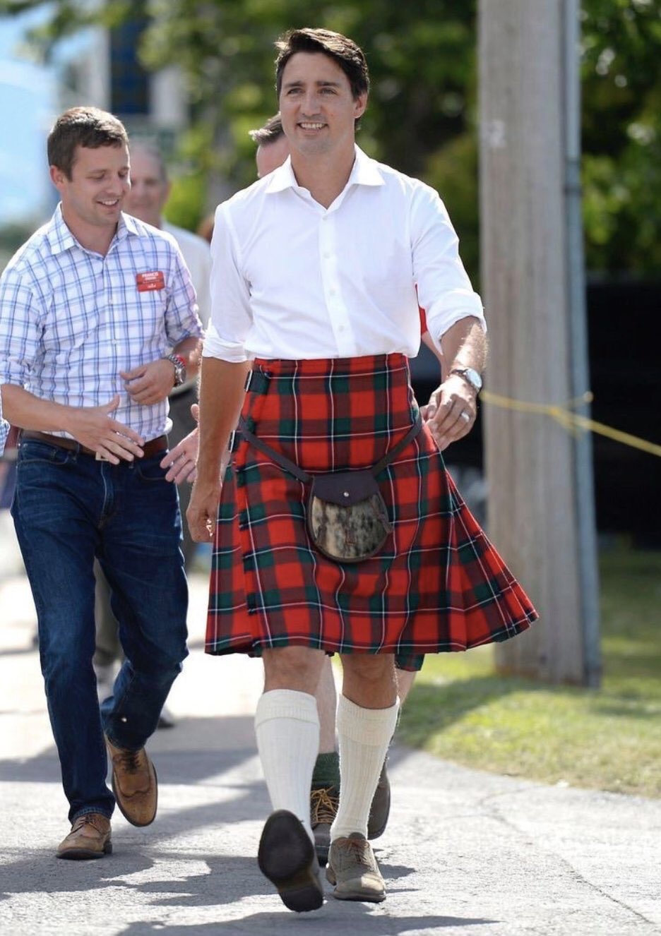 trudeau_kilt Blank Meme Template