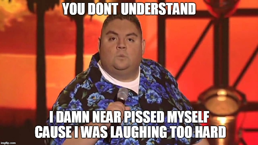 gabriel iglesias 'mere |  YOU DONT UNDERSTAND; I DAMN NEAR PISSED MYSELF CAUSE I WAS LAUGHING TOO HARD | image tagged in gabriel iglesias 'mere | made w/ Imgflip meme maker