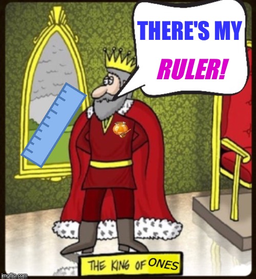 Everybody should have one ... | RULER! THERE'S MY | image tagged in king of one-liners,rulers,funny,memes | made w/ Imgflip meme maker