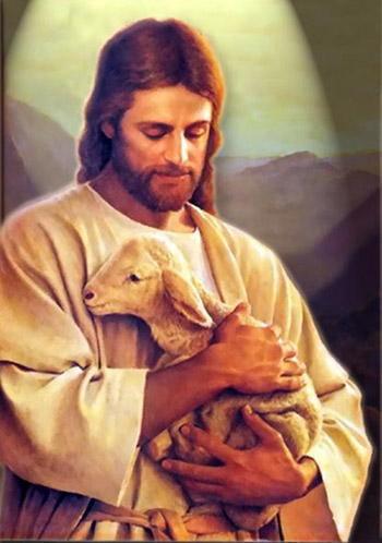 High Quality Jesus lamb Blank Meme Template