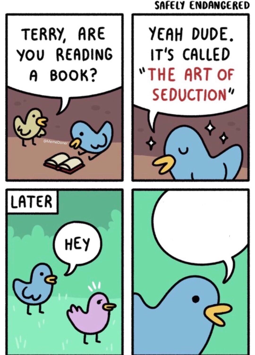 Art of Seduction Blank Meme Template