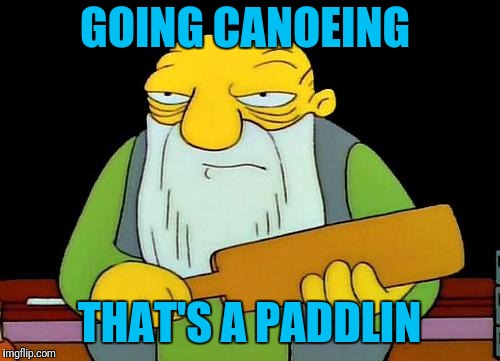 That's a paddlin' Meme | GOING CANOEING; THAT'S A PADDLIN | image tagged in memes,that's a paddlin' | made w/ Imgflip meme maker