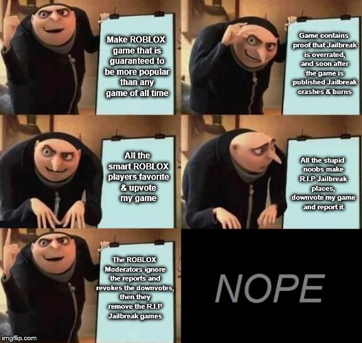 I Kind Of Want This To Happen To Me Imgflip - gru roblox