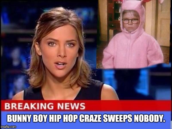 It's not a fad  | BUNNY BOY HIP HOP CRAZE SWEEPS NOBODY. | image tagged in trends | made w/ Imgflip meme maker