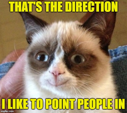 THAT'S THE DIRECTION I LIKE TO POINT PEOPLE IN | made w/ Imgflip meme maker