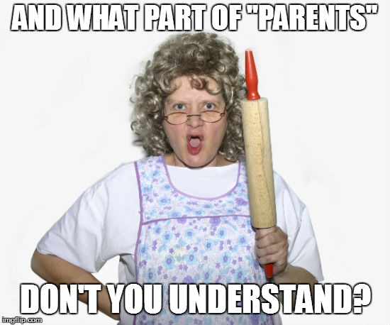 AND WHAT PART OF "PARENTS" DON'T YOU UNDERSTAND? | made w/ Imgflip meme maker