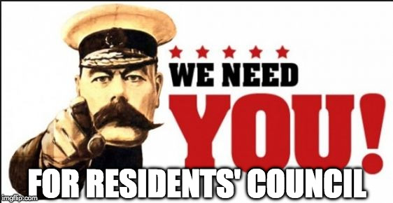 we need you | FOR RESIDENTS' COUNCIL | image tagged in we need you | made w/ Imgflip meme maker