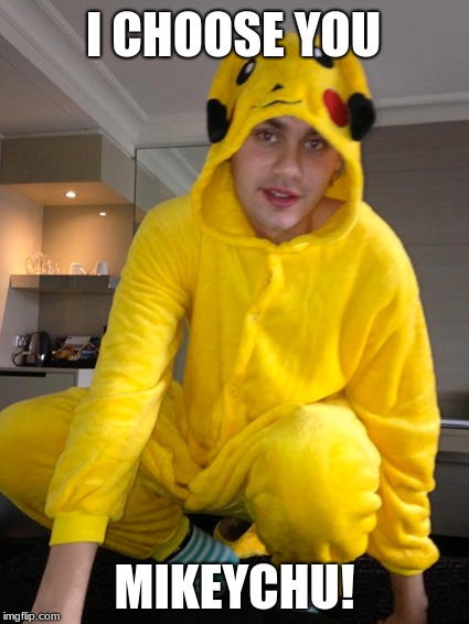 I CHOOSE YOU; MIKEYCHU! | image tagged in michael clifford,5 seconds of summer,pikachu | made w/ Imgflip meme maker