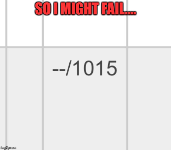 High Score  | SO I MIGHT FAIL.... | image tagged in fail,school,score | made w/ Imgflip meme maker