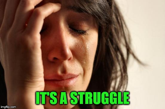 First World Problems Meme | IT'S A STRUGGLE | image tagged in memes,first world problems | made w/ Imgflip meme maker