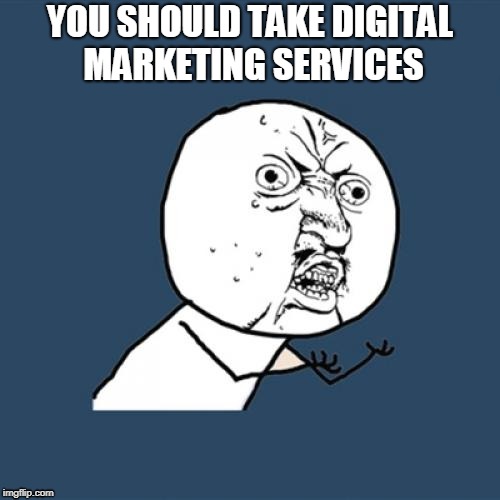 Digital Marketing Services Meme - Web Portal India | YOU SHOULD TAKE DIGITAL MARKETING SERVICES | image tagged in memes,digital marketing services meme,digital marketing,website promotion,website optimization,small business seo | made w/ Imgflip meme maker