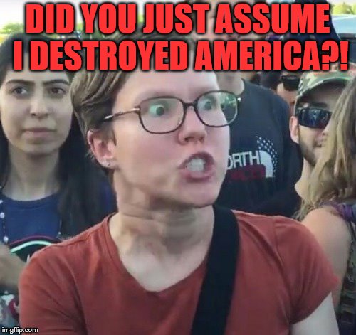 DID YOU JUST ASSUME I DESTROYED AMERICA?! | made w/ Imgflip meme maker