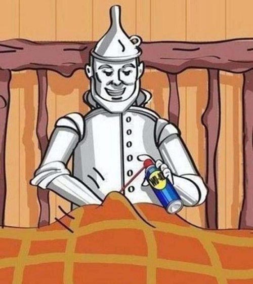 High Quality Tin man  Blank Meme Template