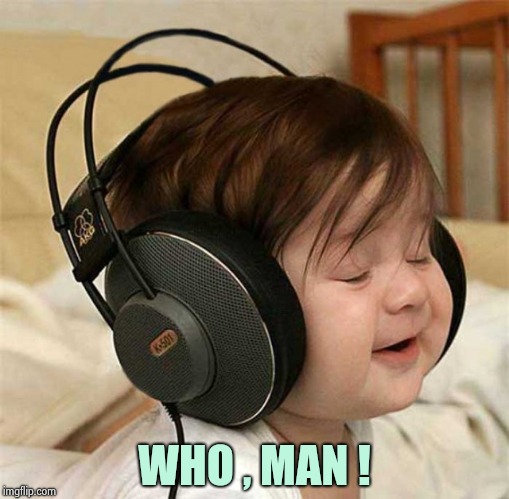 Listening to the Who | WHO , MAN ! | image tagged in listening to the who | made w/ Imgflip meme maker