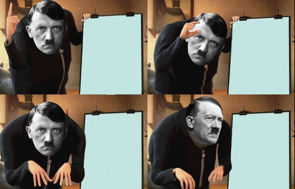 Hitler Gru Blank Meme Template