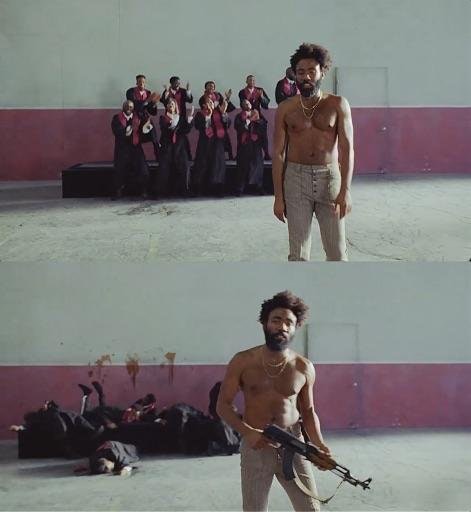 High Quality This Is America Donald Glover Blank Meme Template